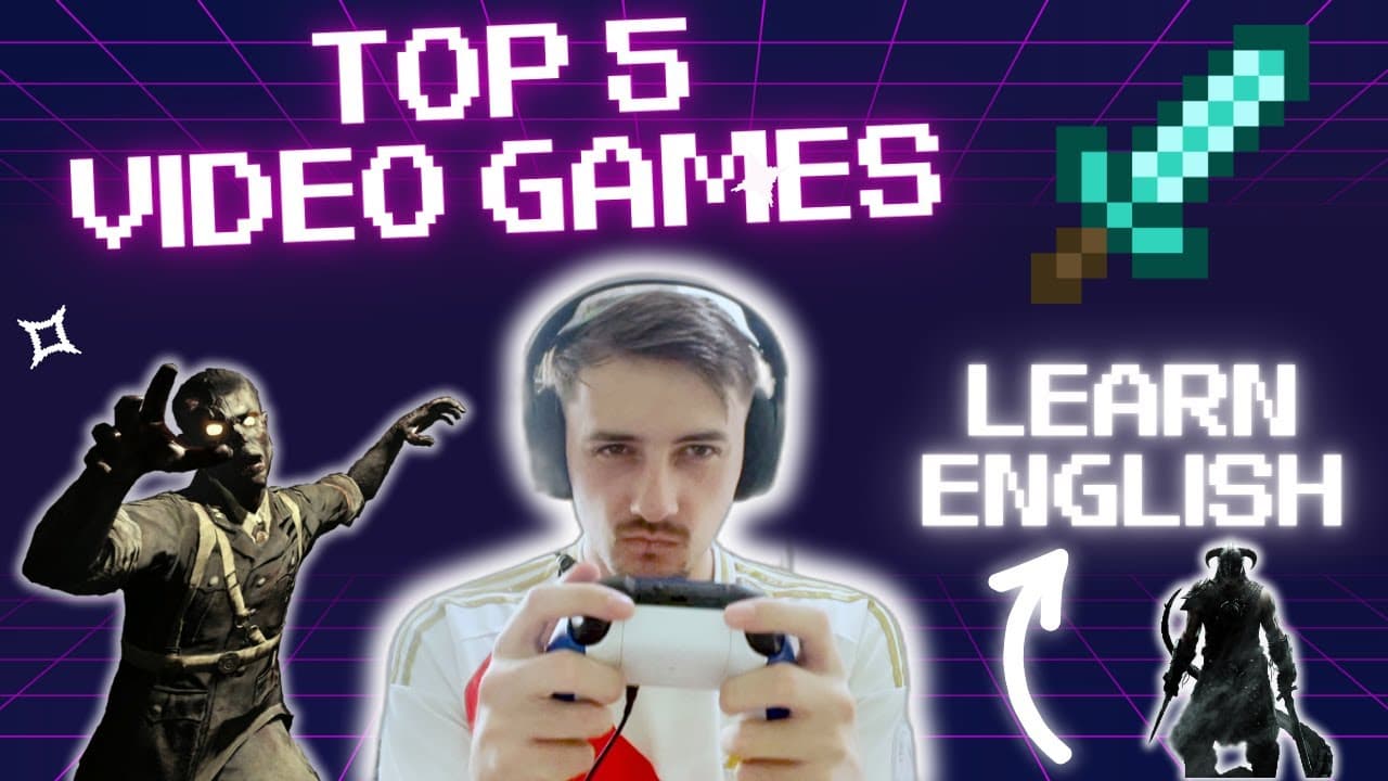 The 5 Greatest Video Games of ALL TIME (English Comprehensible Input)