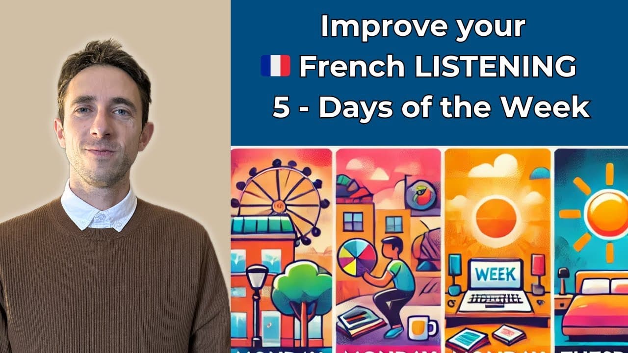 Français Facile #5 Les jours de la semaine 🇫🇷☀️