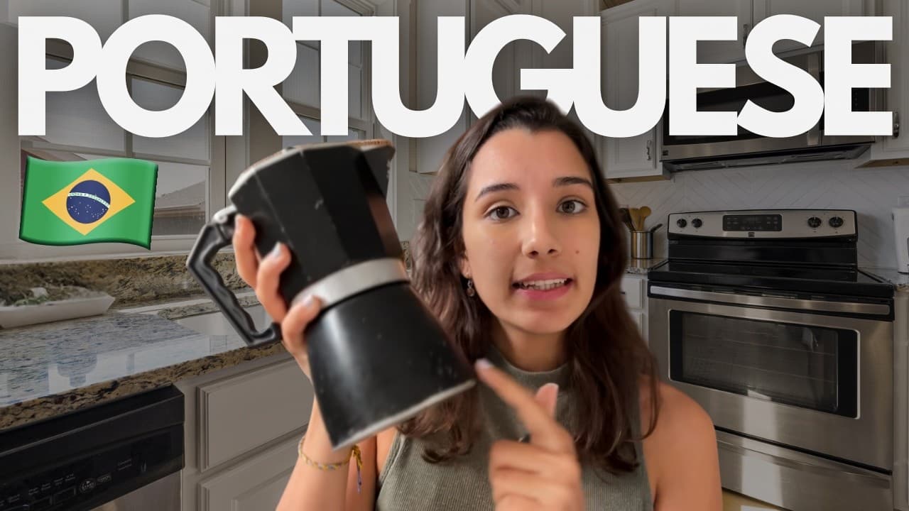 Learn Brazilian Portuguese While Making Coffee ☕ | Comprehensible Input for Beginners