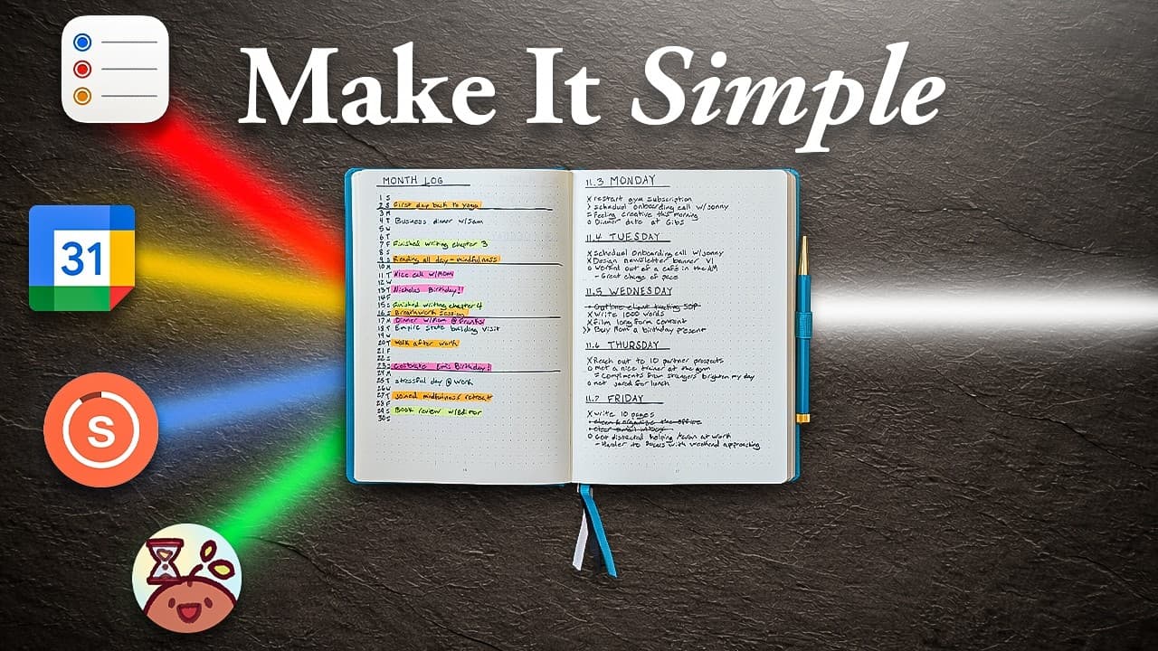 How I Organize My Entire Life Using Just One Notebook