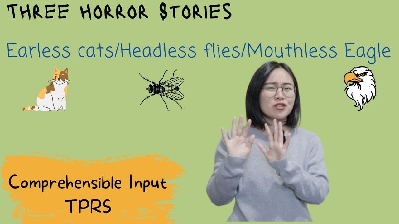 Low Intermediate | Three Horror Stories | Weird food in China | Comprehensible Input | TPRS