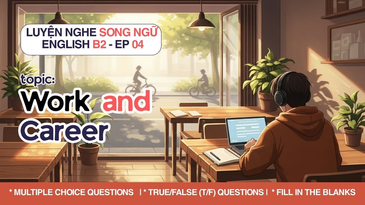 B2 English Listening Practice – Work & Career: Real Conversations at Work