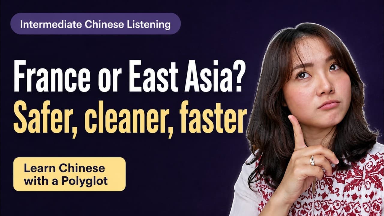 What East Asia Does Better Than France | Intermediate Chinese Listening