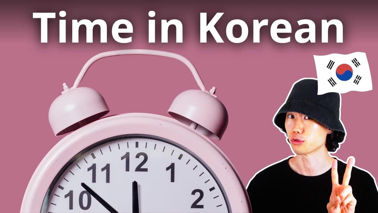 Time in Korean: Learn Hours Step by Step