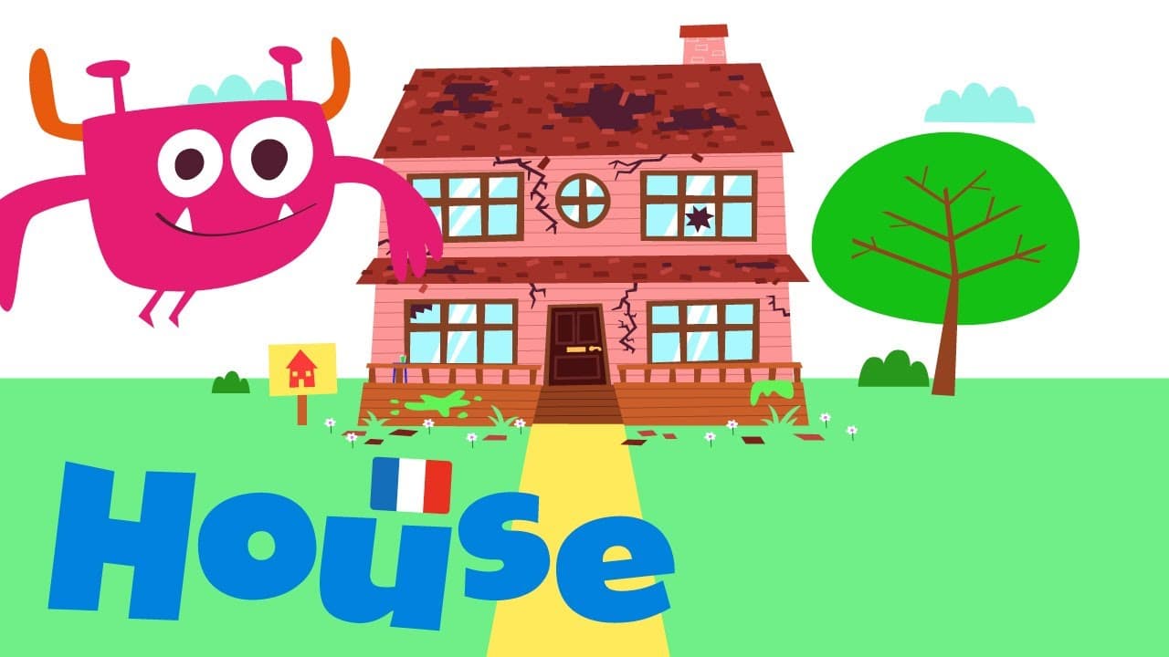 Rooms in the House in French: Les Pièces de la Maison 🏠 | Blabber Beasts French for Kids