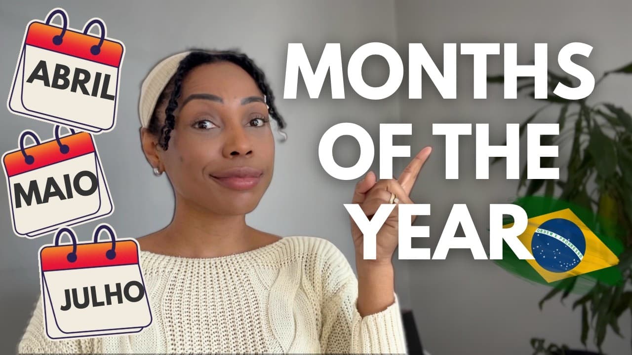 LEARN THE MONTHS IN BRAZILIAN PORTUGUESE THROUGH A STORY + SHADOWING | Learn Brazilianese