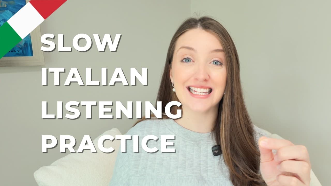 Slow Italian ONLY listening practice: Spring 🌸 (with subtitles)