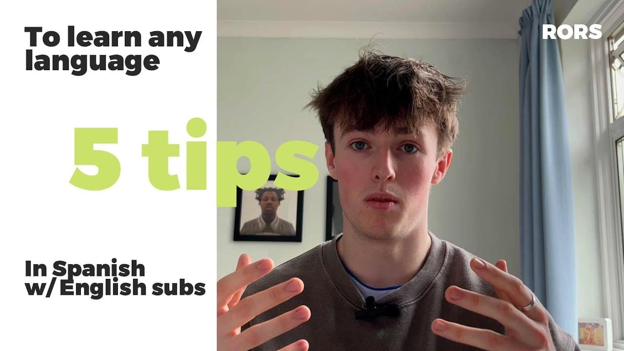 5 Tips I would've like to have known before starting to learn Spanish (Eng Subtitles)