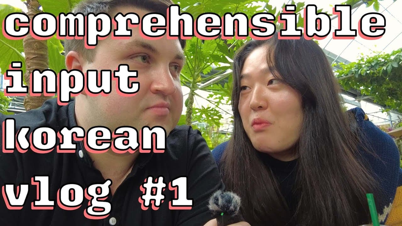 Comprehensible Input Korean Vlog #1 - Who's That Girl?