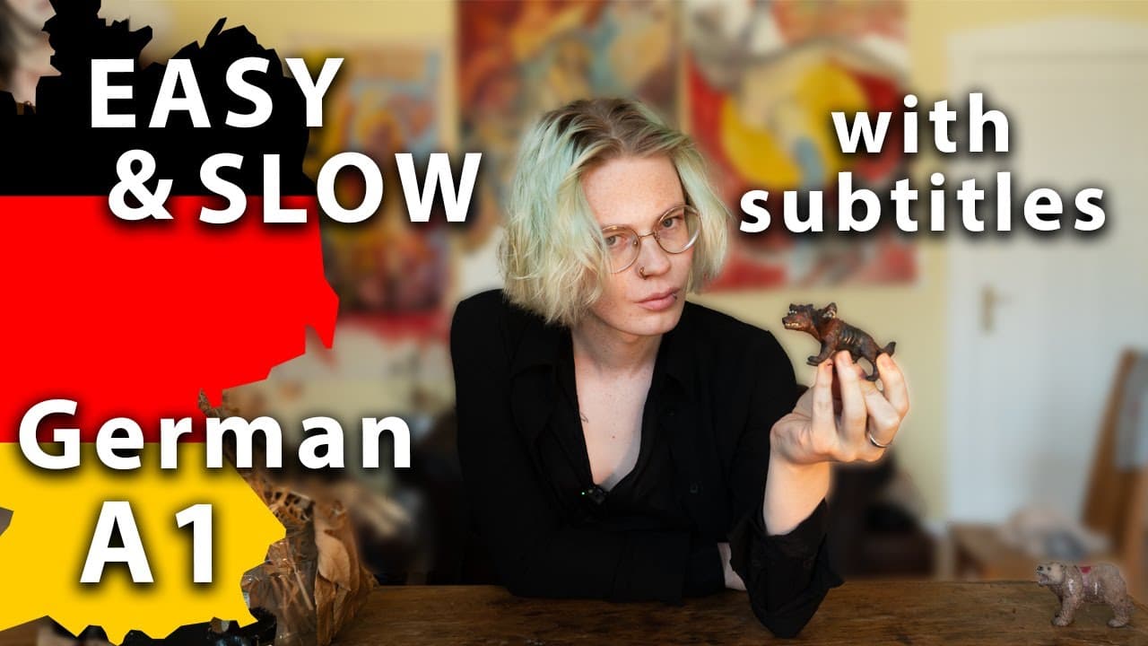 BEGINNER German Comprehensible Input A1 / Slow and easy German Listening Practice with subtitles