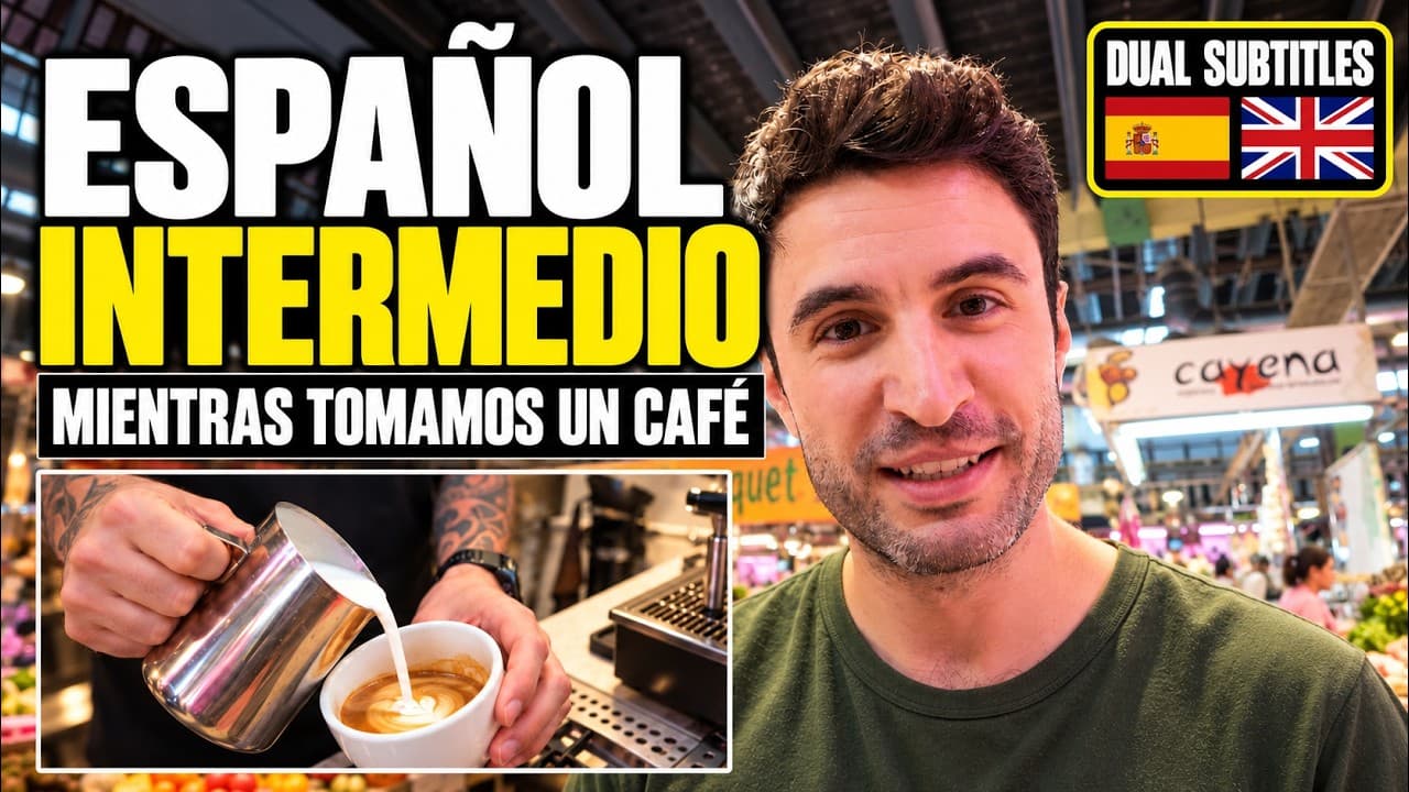 Vlog en español: un café de especialidad en el mercado ☕ (Comprehensible Input)