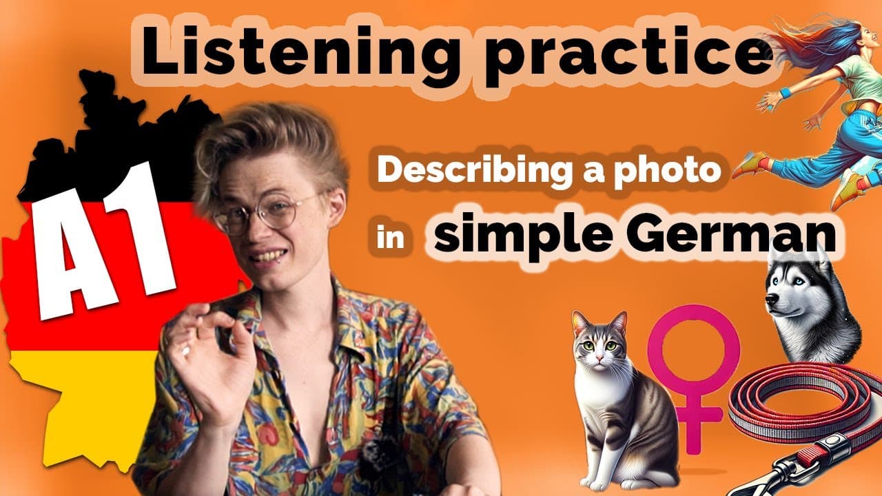Easy real-life context German listening / Deutsch Hörverstehen  A1