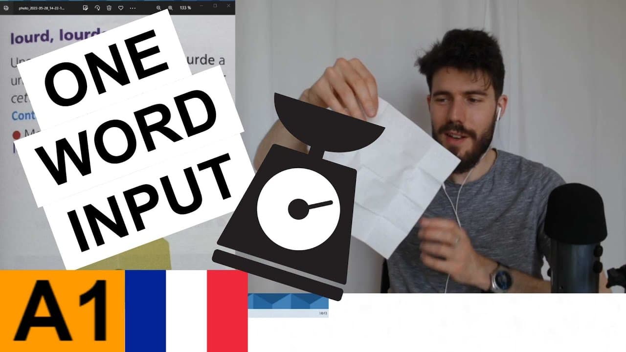 lourd 🏋️ - ONE WORD INPUT #11