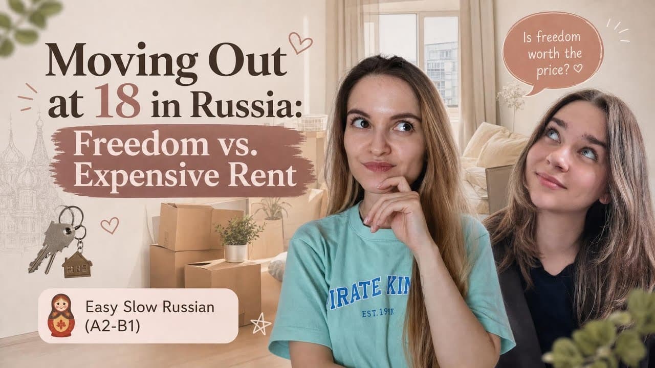 Why Russians Leave Home at 18 🏠 Rent, Parents & Independence | Easy Slow Russian A2
