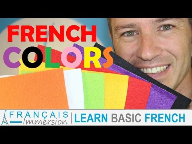 French COLORS (Colours) Les Couleurs en Français + FUN! (Learn French with Funny French Lessons)