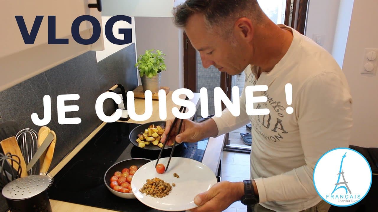 Français Immersion VLOG : JE CUISINE ! Learn French
