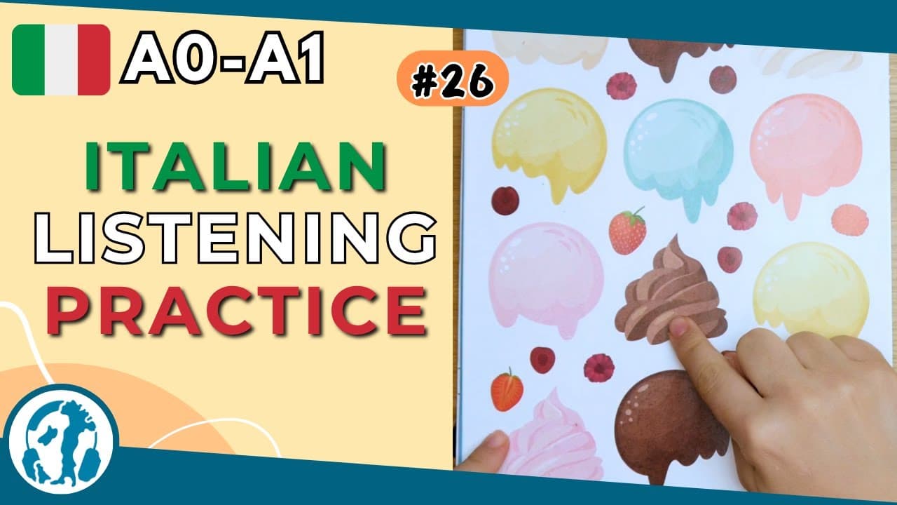 🖼️ #26 | Sticker food - Gelato (Italian for absolute beginners)