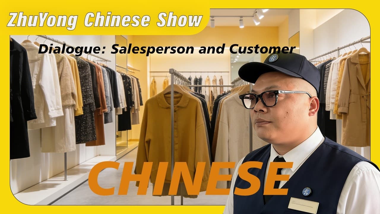 HSK-1通过售货员和顾客的对话来学习中文