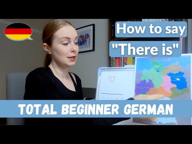 How To Say "There Is/Are" In German│Total Beginner German