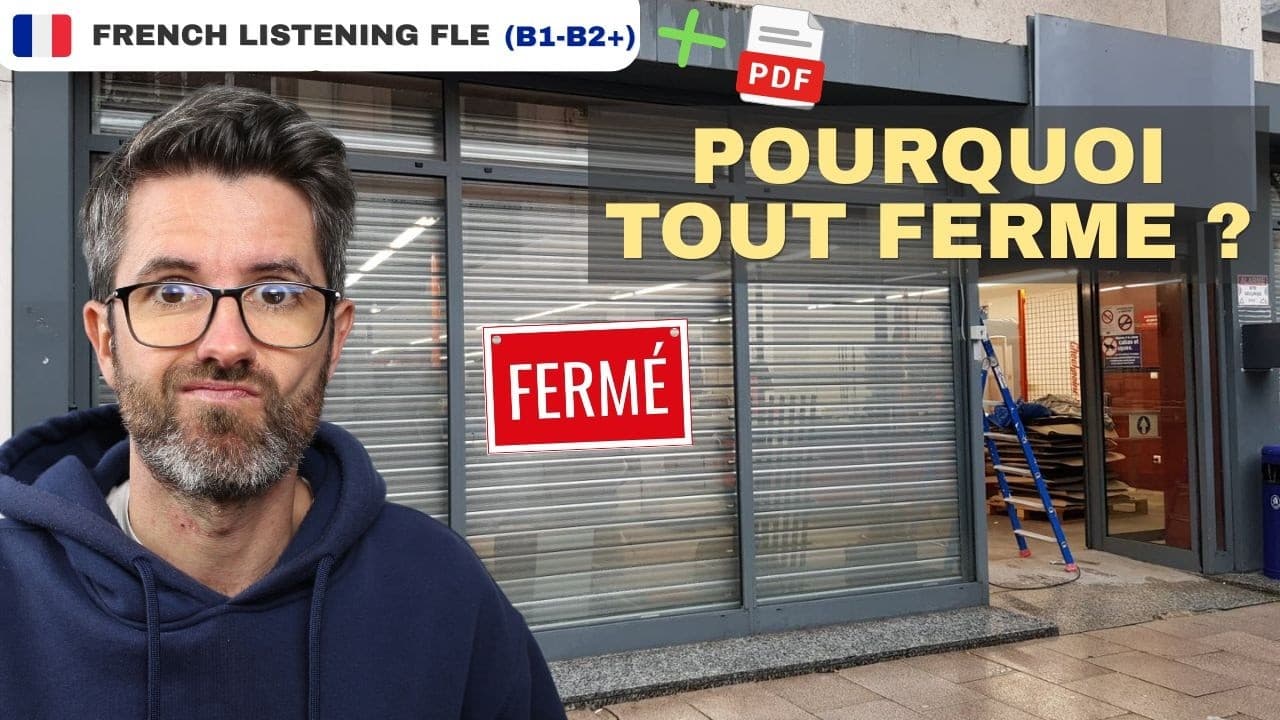 Les centres-villes sont en train de mourir en France ? | Intermediate learners FLE