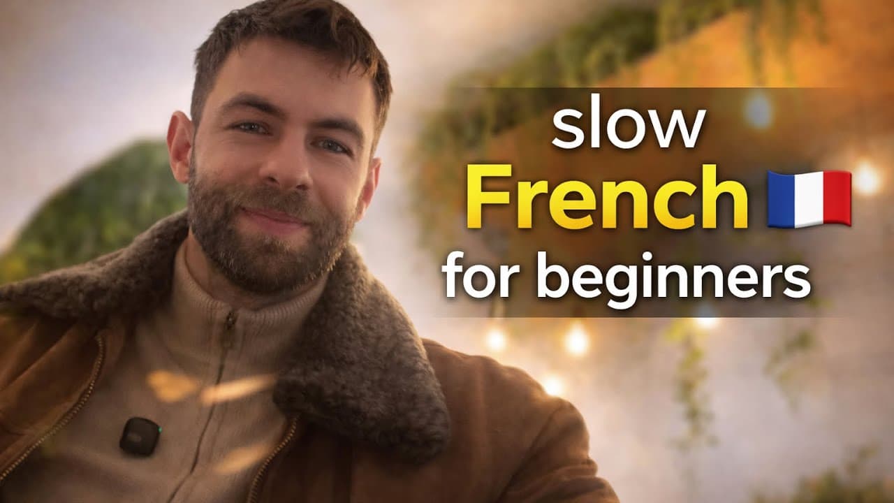 SLOW FRENCH #1 - Learning French by listening 