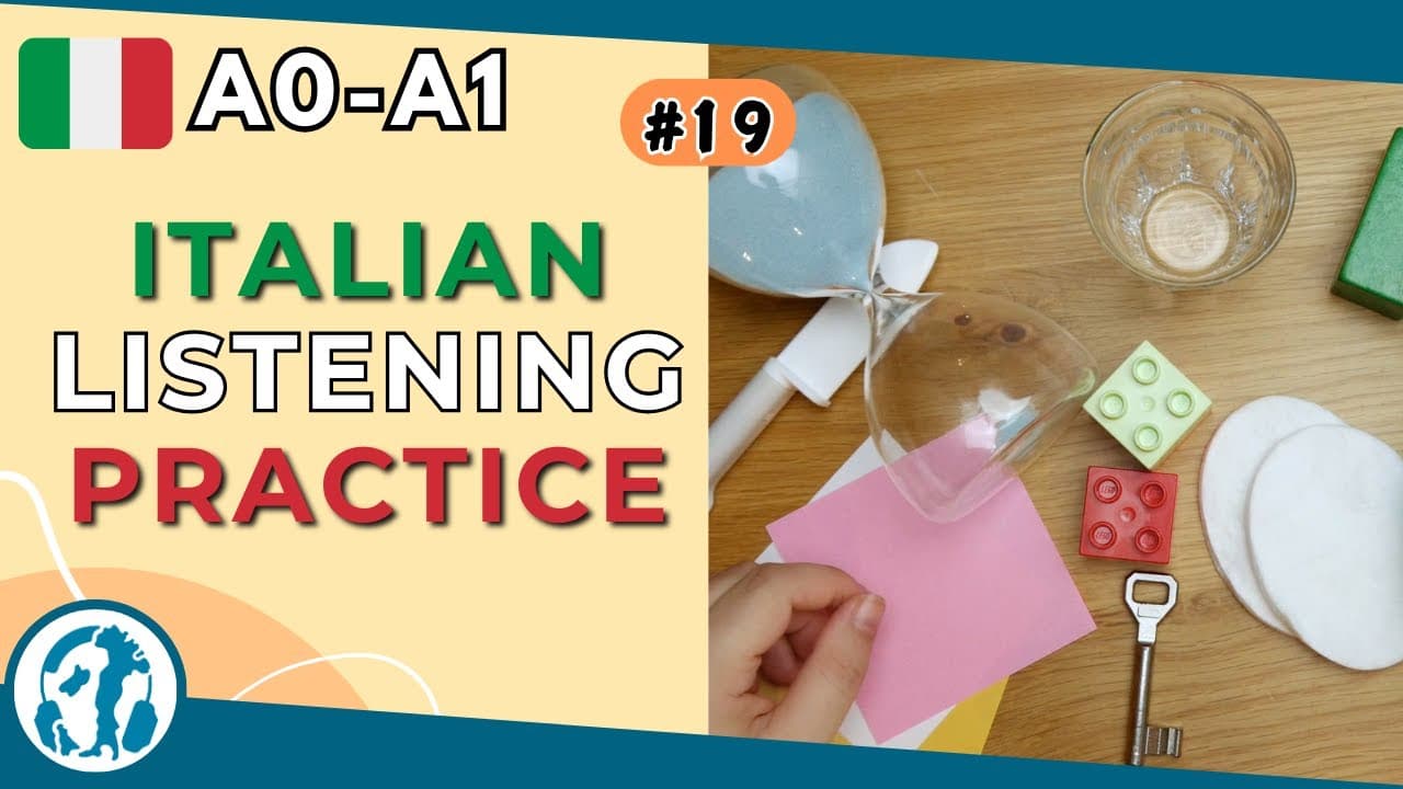 ✋🏻👁️ #19 | Materials (Italian for absolute beginners)