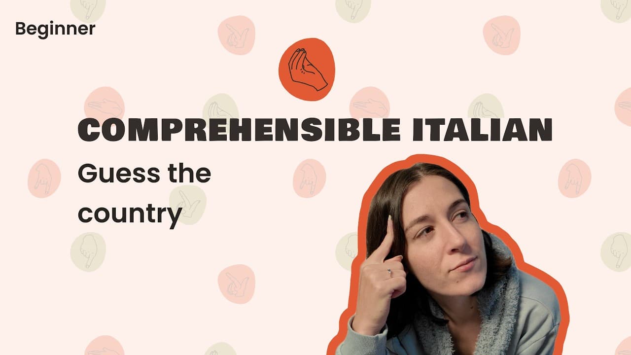 Beginner Italian (A1): Guess the Country!