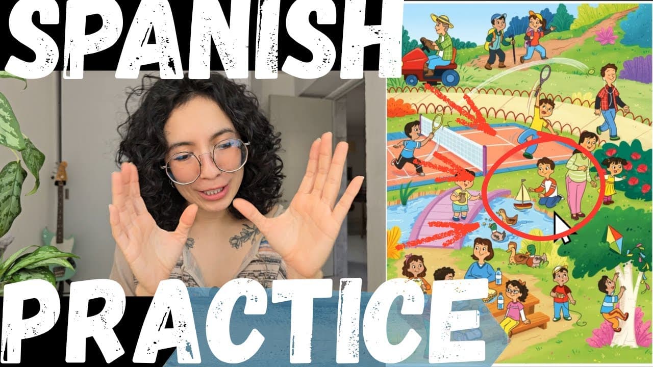 Park Vocabulary in Spanish 🌳 | Outdoor Activities & Nature (Listening Practice)