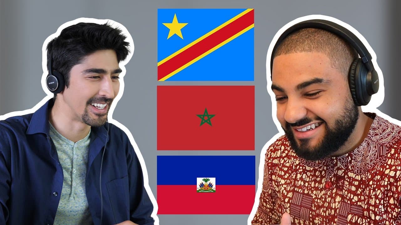 Leçon d'accents congolais, marocain et haïtien en français !