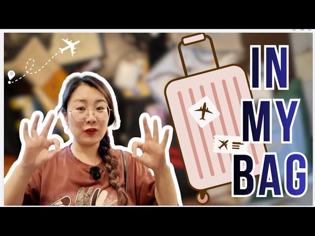 What I bring when I travel