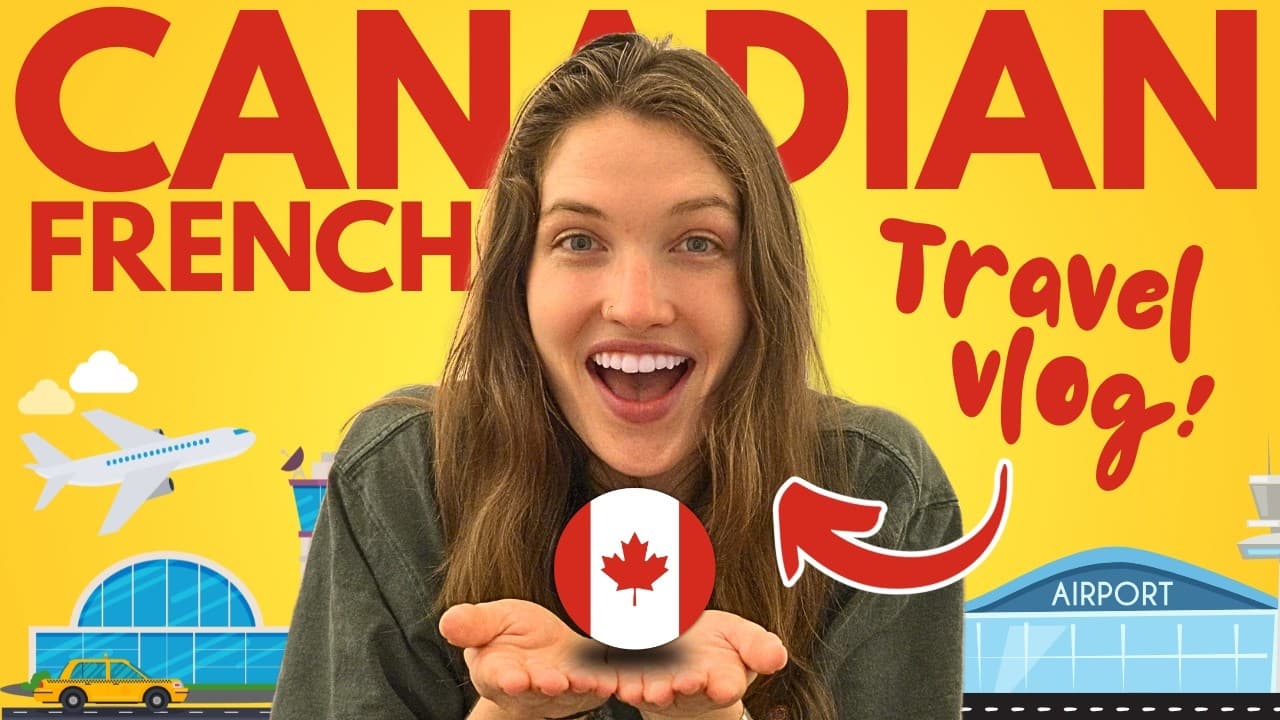 Easy French Vlog: Spend the Day at the Airport with Amanda! - Beginner French