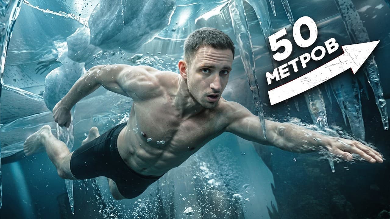 Я Проплыл 50 Метров Подо Льдом ?! Самый Сложный Трюк В Моей Жизни !