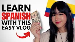 Can You Survive a Day in Colombia on Just $10? - Beginner Spanish