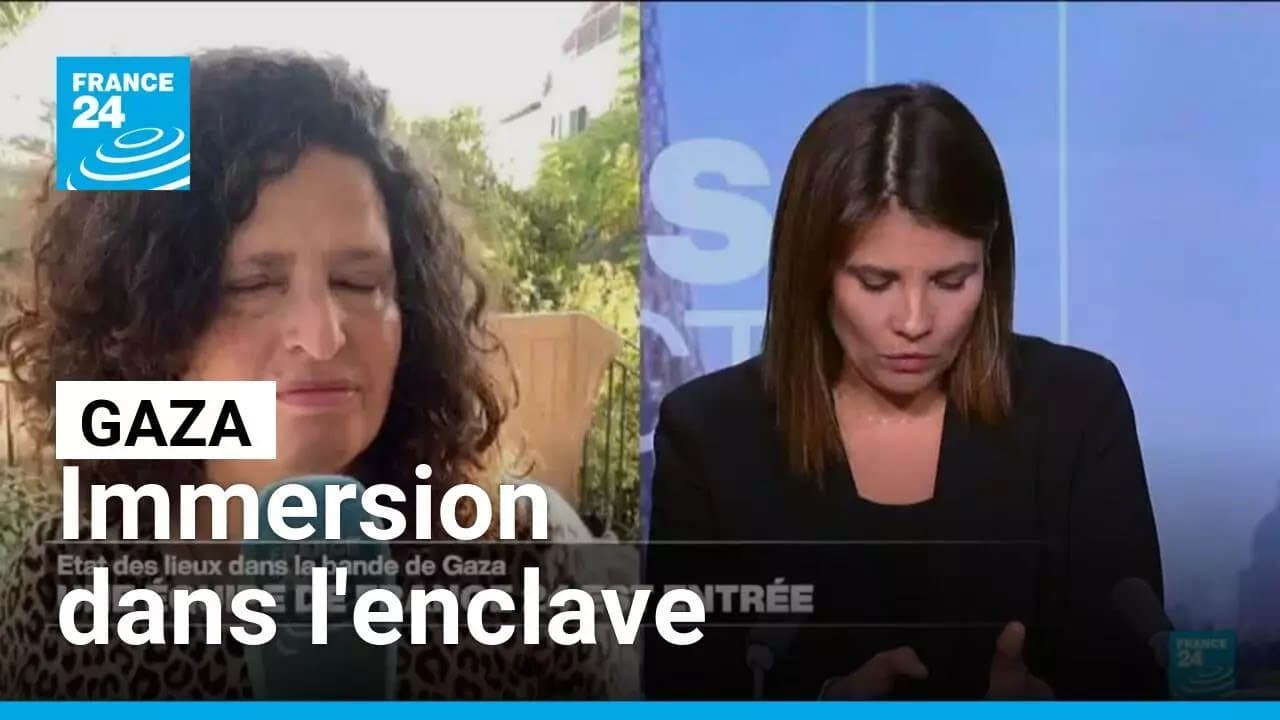 Gaza : notre correspondante entre dans l’enclave, sous strict contrôle israélien • FRANCE 24