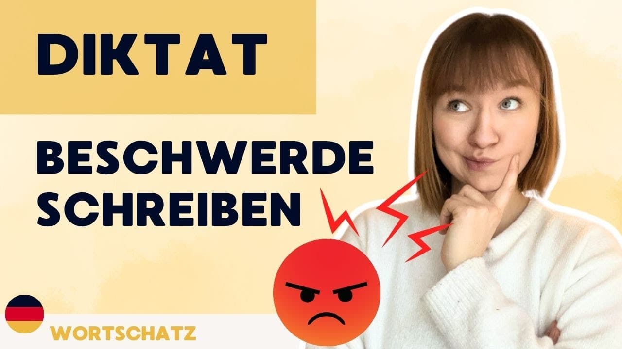 Beschwerde B2 telc | DIKTAT | 🔥Muster für deinen Beschwerdebrief | Kostenloses PDF
