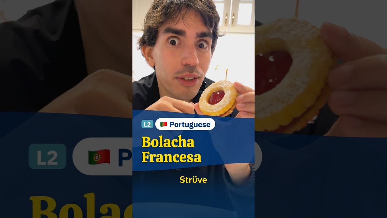 Learn European Portuguese 🇵🇹 | Bolacha Francesa 🍓🍪 | L2 (Beginner)