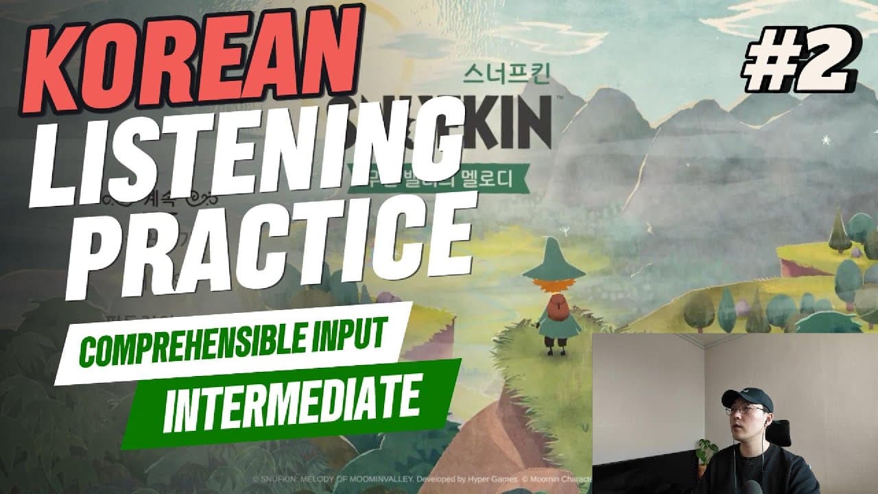 Learn Korean with Moomin ep2 -intermediate
