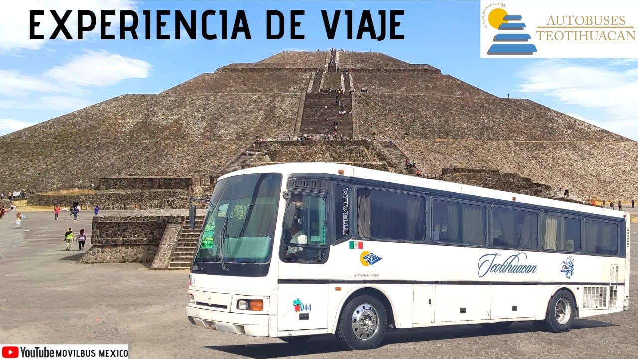 Así se llega a las pirámides de Teotihuacan en autobús.