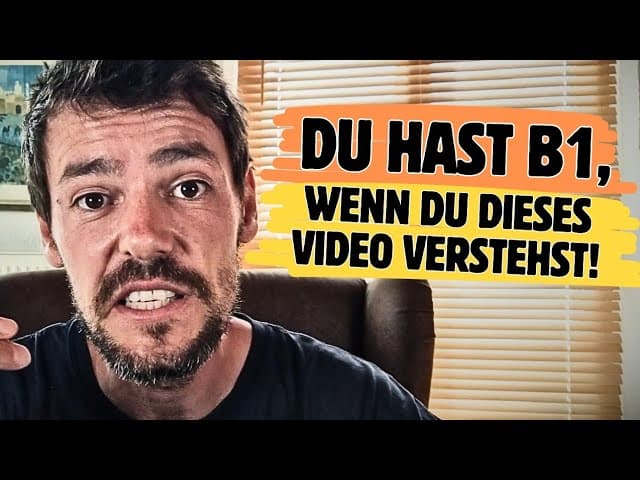 DU HAST B1, wenn du dieses Video verstehst | B1/B2 Hören | Deutsch lernen