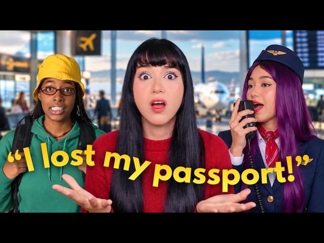 Easy Spanish Story for Beginners: "Panic at the Airport" (A1-A2)