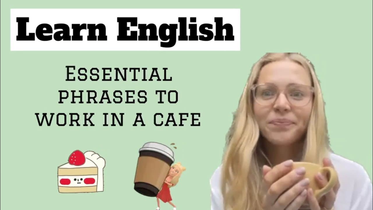 Natural English conversation in a cafe | English role play | Comprehensible input |