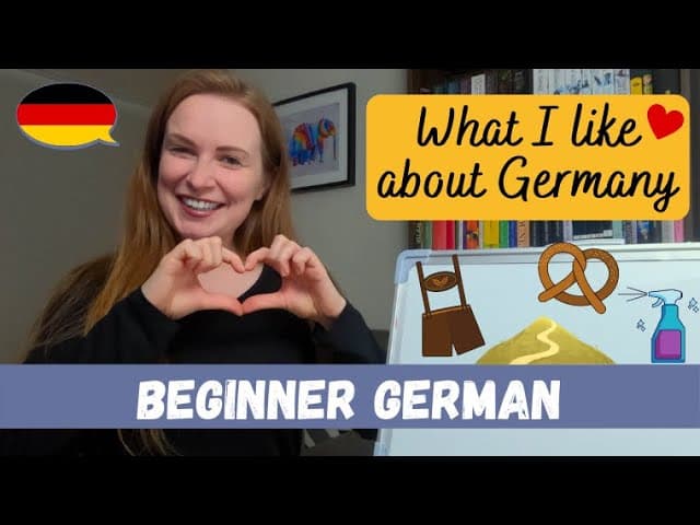 5 Things I Like About Germany 🇩🇪❤️│Beginner German