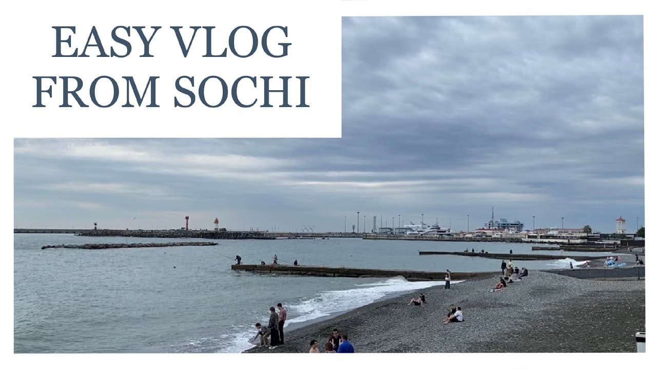 Easy Russian vlog from Sochi 🌊 | comprehensible input for beginners