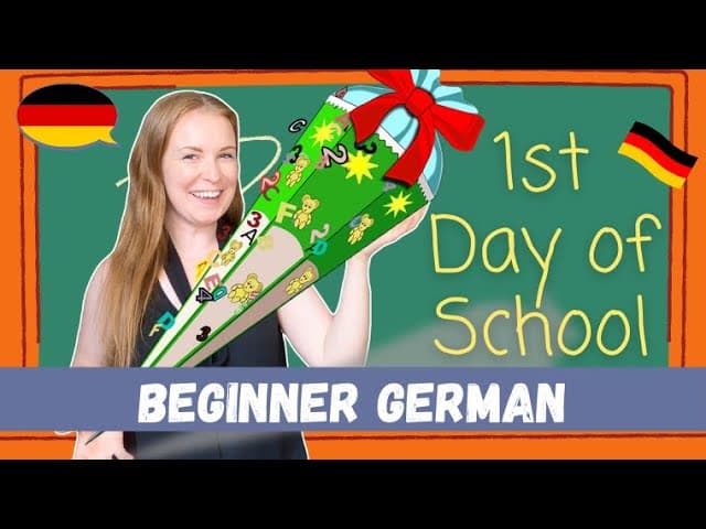 The Special 1ST DAY OF SCHOOL in Germany - Typical German Traditions│Beginner German
