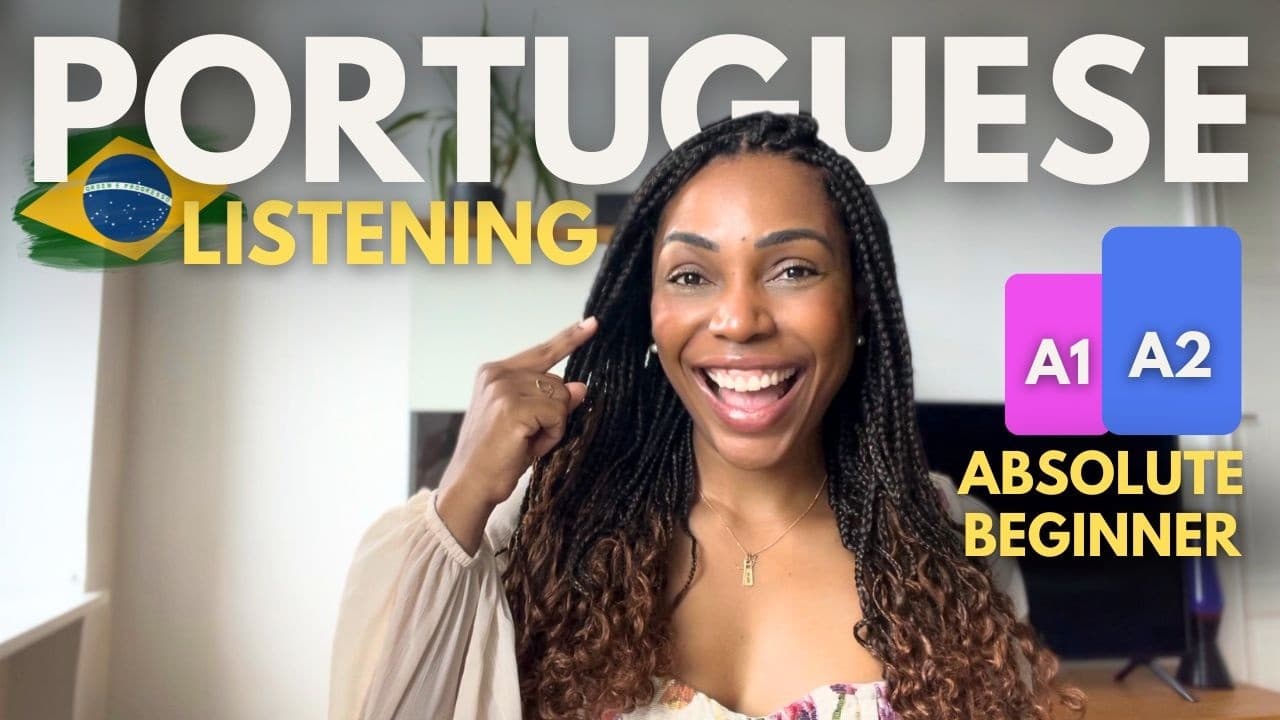ABSOLUTE Beginner Brazilian Portuguese Listening Practice | Weather ☀️🌧️ | Learn Brazilianese