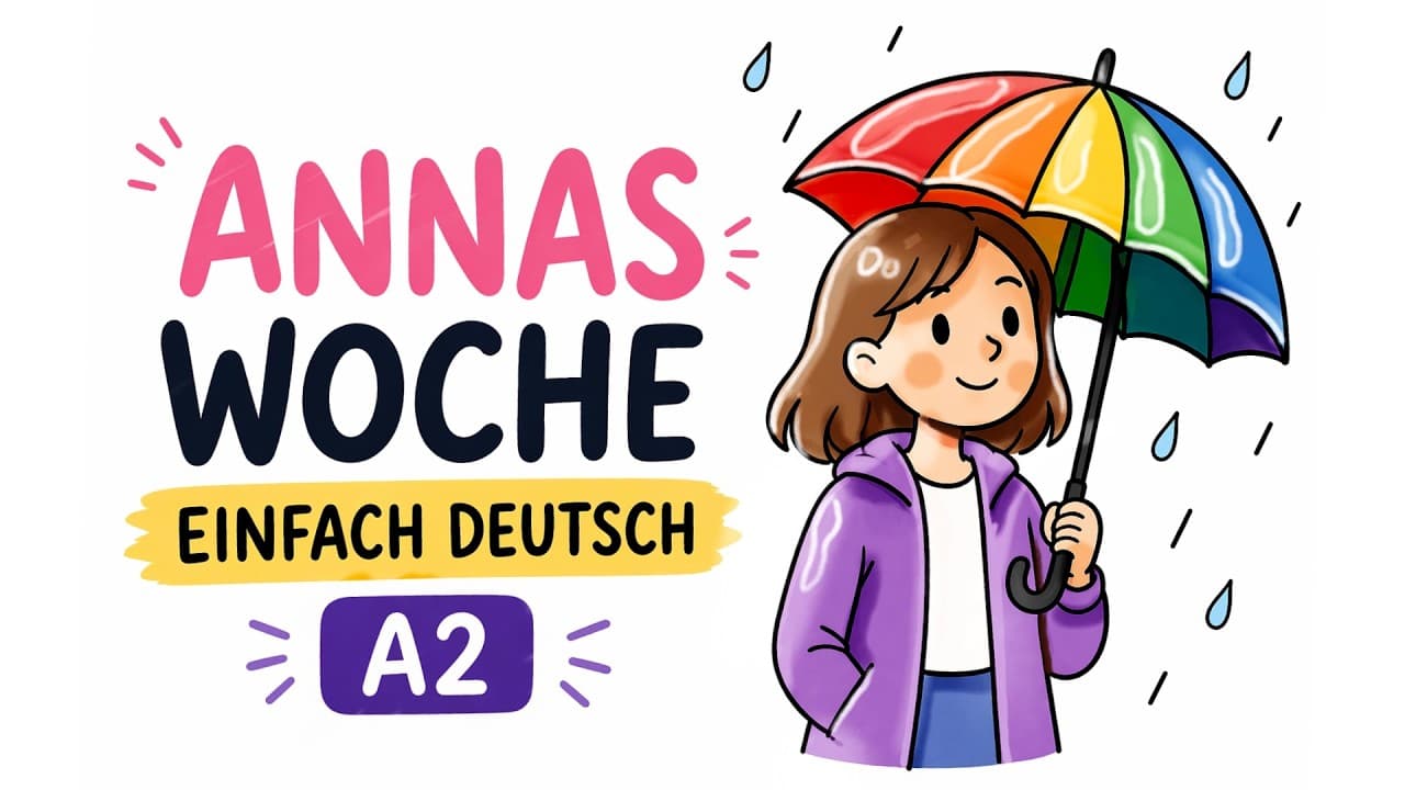 Comprehensible Input German, Annas Woche, the weather, the week A2