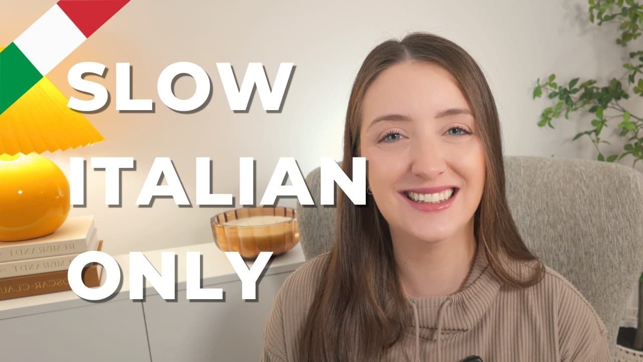 I speak ONLY Italian while I show you what’s in my bag (for beginners!)
