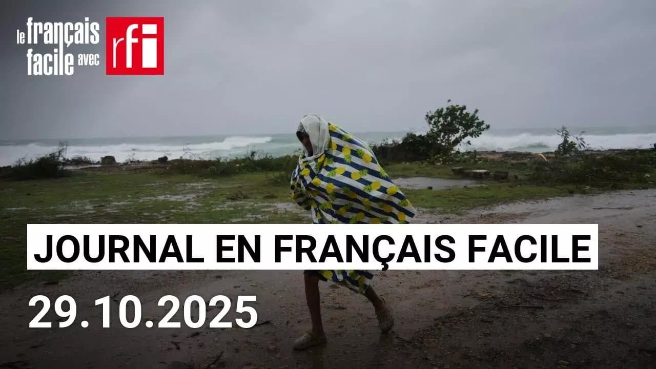 Après la Jamaïque, l'ouragan Melissa frappe Cuba | Journal • Français Facile - RFI