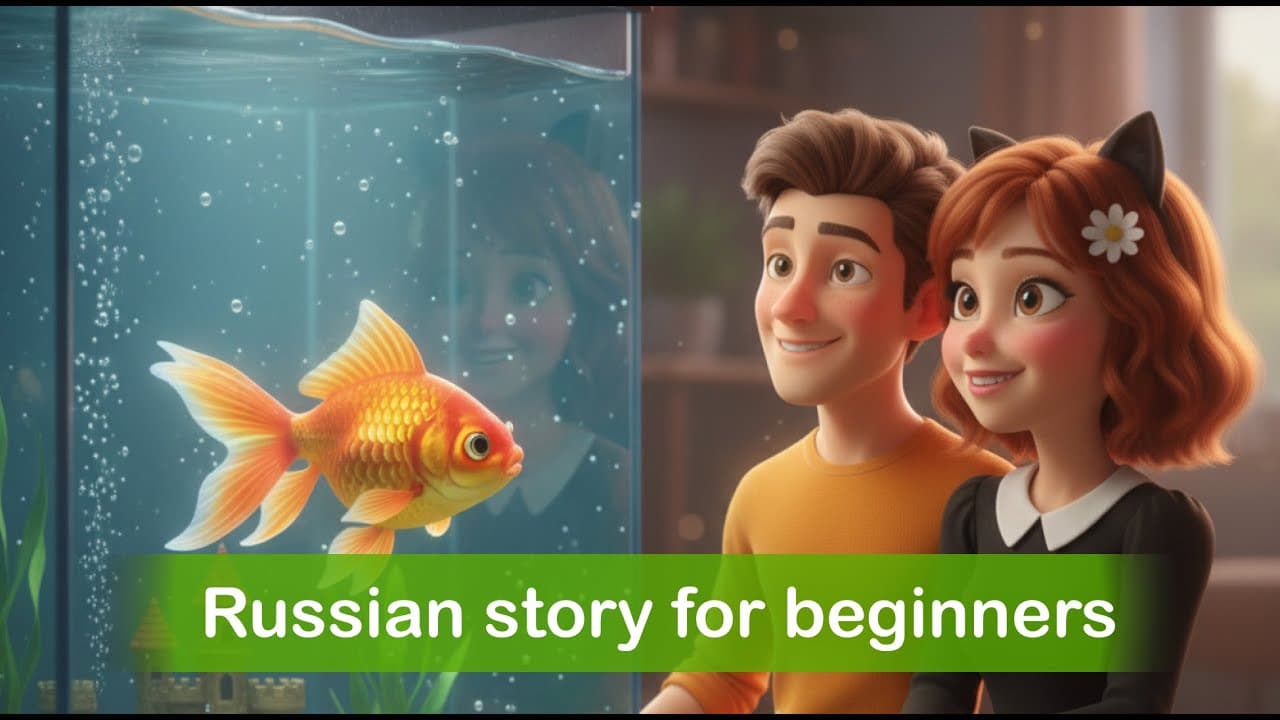 Story for Beginners in Russian: Our New Pet Fish