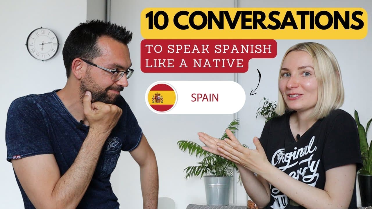 ► 10 Intermediate Spanish Conversations That Will Help You Speak Like a Native Spanish Speaker ✅